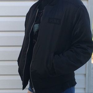 pink bomber jacket
